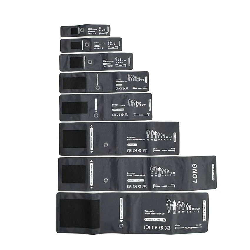 Punys de pressió arterial Welch Allyn Flexiport reutilitzables de totes les talles negres
