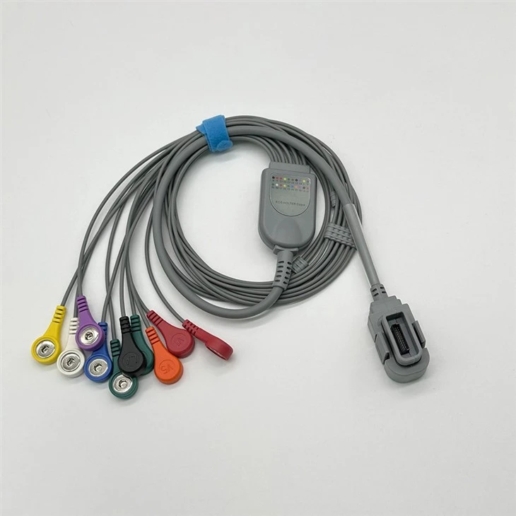 NORAV 10 Lead ECG Holter Cable With Snap Ends