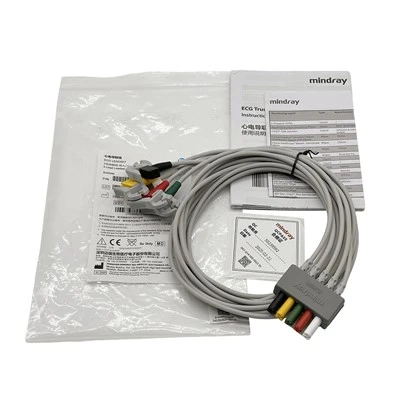 EL6504A Mindray ECG cables 5 cables, IEC, CLIP 0010-30-42730