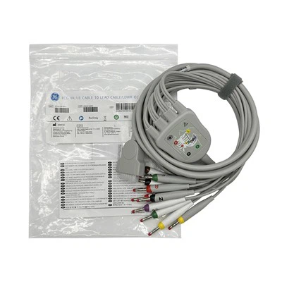 10-Cable de valor d'ECG/EKG de plom GE original 2104726-001