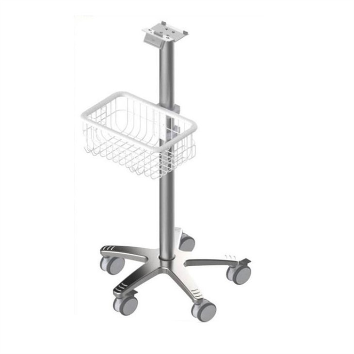 Monitor carro hospital pacient ajustable en alçada portàtil