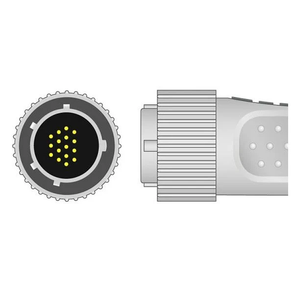 Kanz Compatible EKG Cable With Leadwires Banana
