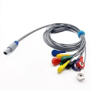 Cable Holter biomèdic de 10 derivacions Cable Holter ECG compatible BI9000