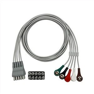 Conjunt de derivacions ECG de 5 fils, Gris 9293-059-50